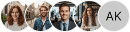 Multiple investor profile avatars on Talvo Fiancoria trading review block